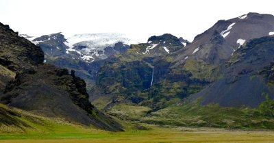 Stigafoss of Stigárjökull Glacier,  Öraefajökull Volcano, Iceland 612  