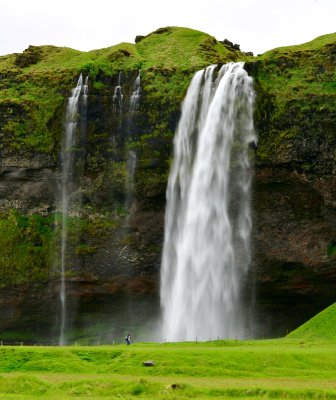 Visitors at Seljalandsfoss waterfalls, Iceland 027 