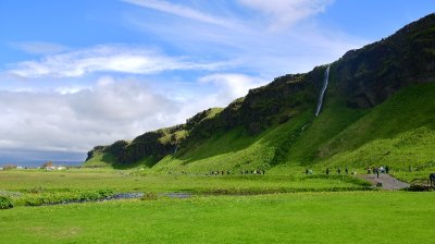 Landscape at Seljalandsfoss waterfall, Iceland 219 