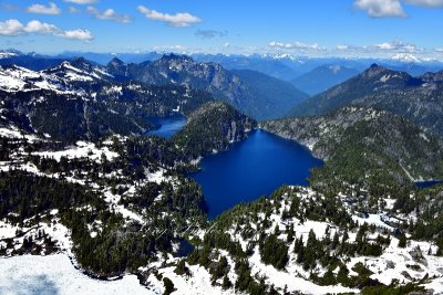 Chetwoot Lake, Angeline Lake, Big Heart Lake, Azurite Lake, Cascade Mountains, Washington 475 