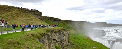 Never ending tourists at Gullfoss Waterfalls, Iceland 438 