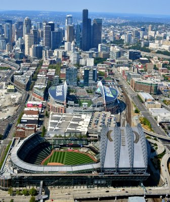 Safeco Field, Centurylink Field, Pioneer Square, Seattle, Washington 581 
