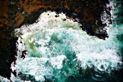 Crashing waves into Hoolawa Point, Maui, Hawaii 383