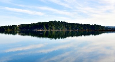 Reflection on Coos Bay in North Bend Oregon 509 