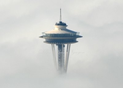 Space Needle above the Cloud, Seattle 012 