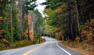 Driving on Harpswell Road 123, Brunswick, Maine 078 
