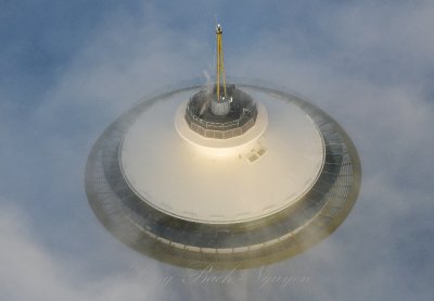 Space Needle hidden in Fog, Seattle, Washington 410 