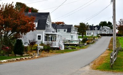 Rental and local houses on Abner Point Road, Macherel Cove, Bailey Island, Maine 495 
