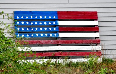 Pallet US Flag, Land's End Gift Shop, Maine 563