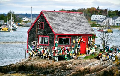 Red Shack at Macherel Cove, Bailey Island, Maine 595