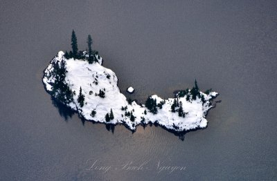 Little Island in Rock Lake at base of Malachite Peak, Cascade Mountains, Washington 094 