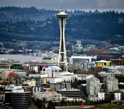 Space Needle, Pacific Science Center, Lake Union, Seattle, Washington State 348 