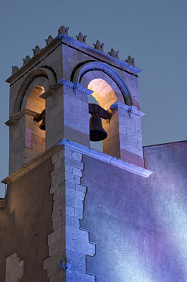One of many bell towers