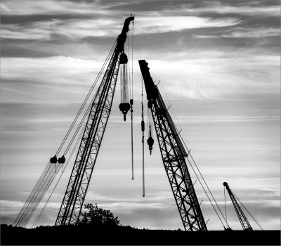 Three Crains #2 mono