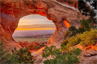 Sunrise at Partition Arch 1