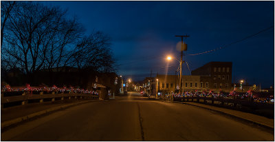 Christmas Lights on the Overhead Bridge