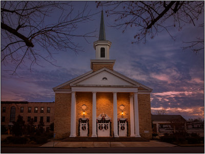 First Baptist ChurchShortly  After  Sunset