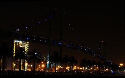The Vincent Thomas Bridge, With Starburst Lights