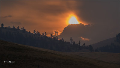 Montana  Sunrise on a smoky day