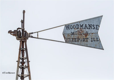 Windmill tail vane