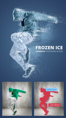 Animated Frozen Ice Photoshop Effect