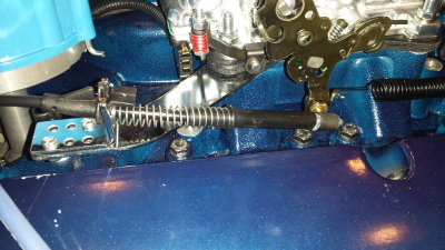Throttle cable mount
