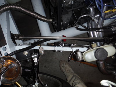Installing the power steering lines and Heidt's balancing valve.