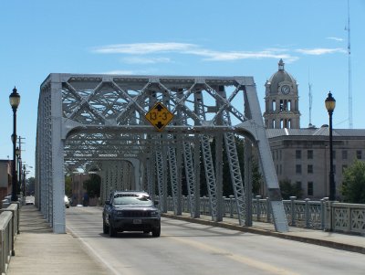 Bridge to downtown Greenwood, MS