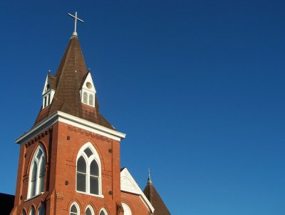 Church steeple, Lexington, MS