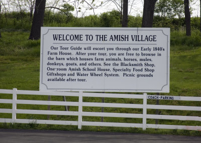 Welcome sign of village