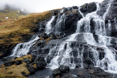 Roadside Waterfall - Faroe Islands
