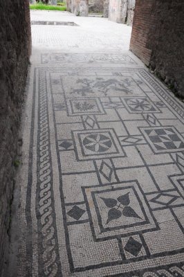 Tile floor in Pompeii