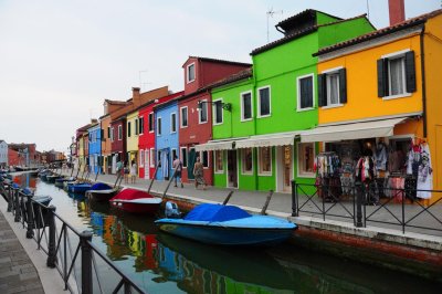 The colourful town of Burano, Italy