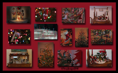 Christmas collage past and present. 