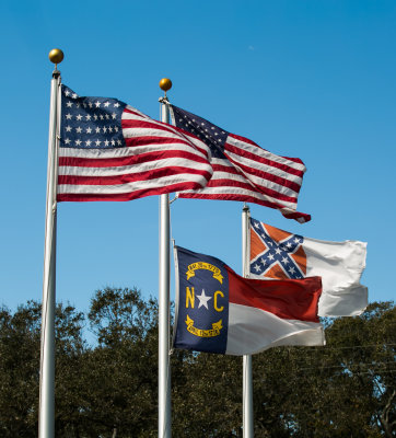 Ft Fisher Museum Flags