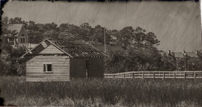 Old Boathouse B&W