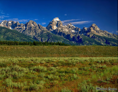 Grand Tetons near the Teton Glacier Turnout