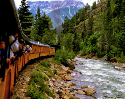 Durango to Silverton Railroad scene