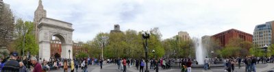 Park Pano of Washington Square Park in Greenwich Village