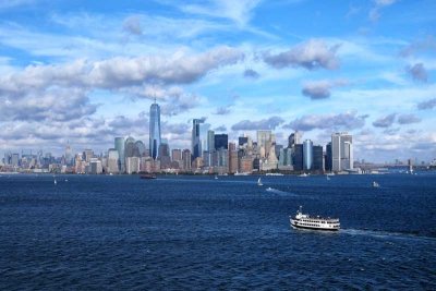 Pedestal Views: Looking Towards Manhattan