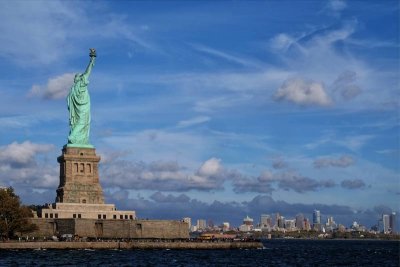 Lady Liberty Guarding New York Harbor