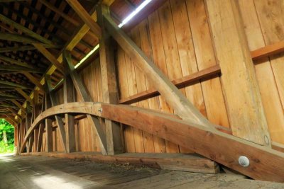 Inside the Frog Hollow Road Covered Bridge #1