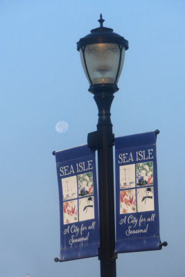Morning Moon in Sea Isle