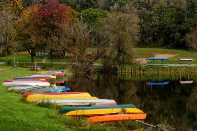 Colorful Canoes 