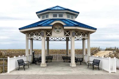All Is Quiet at the Sea Isle Gazebo