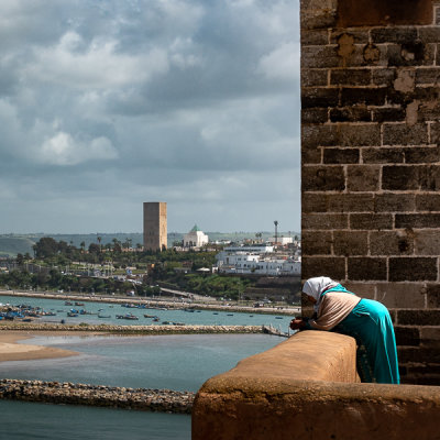 View from the Kasbah of the Udayas, Rabat Morocco