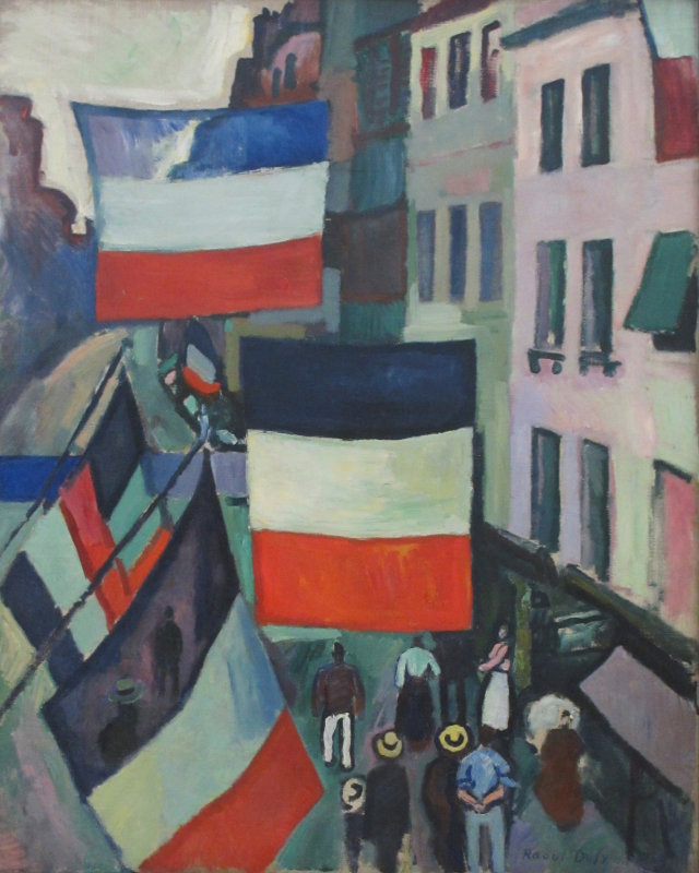 Raoul Dufy. La rue pavoise. 1906.
