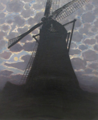  Windmill in the evening - ca 1917  -
