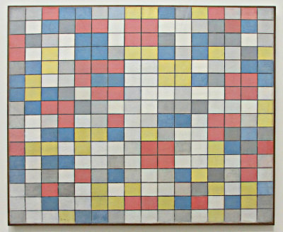  Composition with grid. 1919.