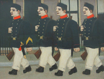  Sodiers patrolling - 1912-  Soldaten op patroulle.